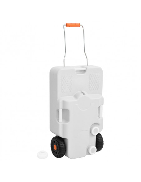 Serbatoio di Acqua con Ruote per Campeggio 30 L Grigio