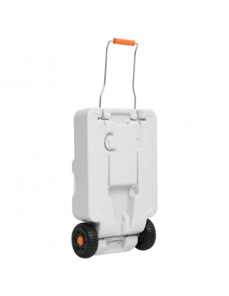 Serbatoio di Acqua con Ruote per Campeggio 30 L Grigio