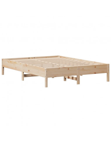 Letto senza Materasso 140x200 cm in Legno Massello di Pino