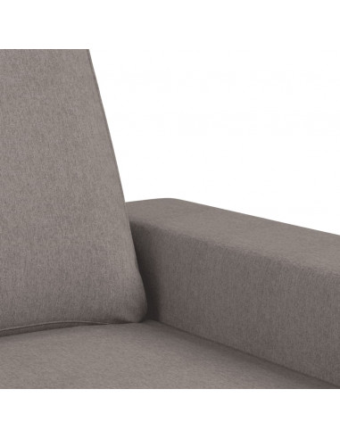 Set di Divani 3 pz Tortora in Tessuto