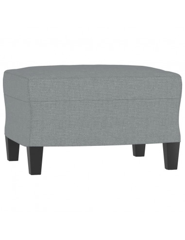 Set di Divani 4 pz con Cuscini Grigio Chiaro in Tessuto