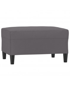 Set di Divani 4 pz con Cuscini Grigio in Similpelle