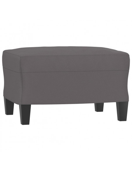 Set di Divani 4 pz con Cuscini Grigio in Similpelle