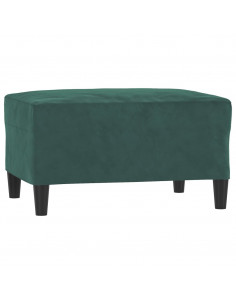 Set di Divani 4 pz con Cuscini Verde scuro in Velluto