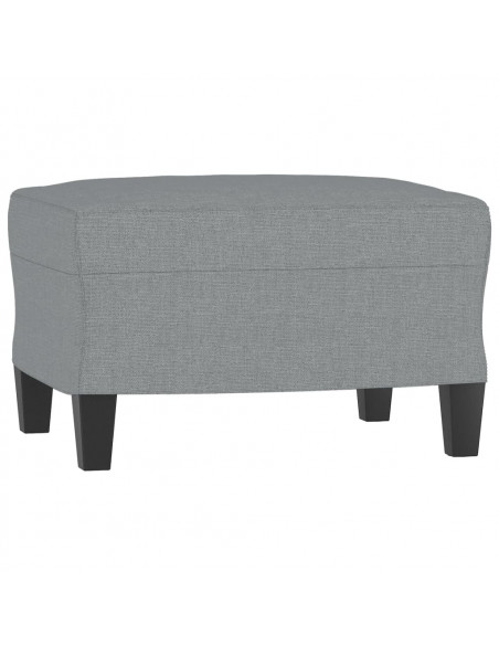 Set di Divani 4 pz Grigio Chiaro in Tessuto