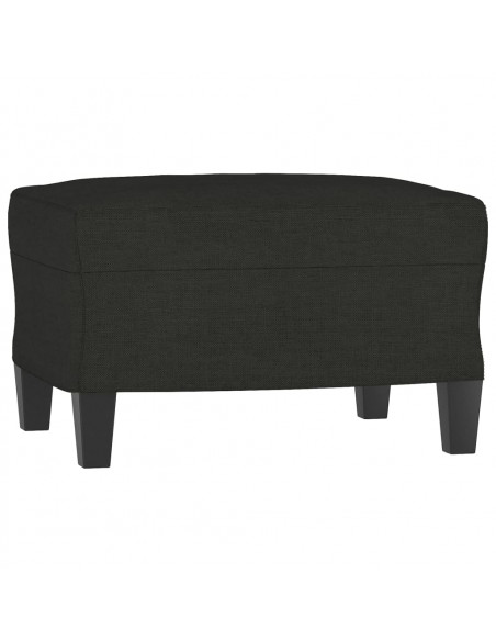 Set di Divani 4 pz Nero in Tessuto