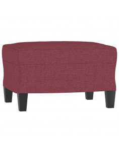 Set di Divani 4 pz Rosso Vino in Tessuto 2