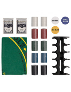 Set di Fiches da Poker 200 pz 4 g