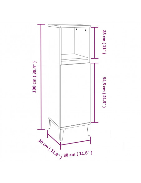 Set di Mobili da Bagno 3 pz Bianco in Legno Multistrato