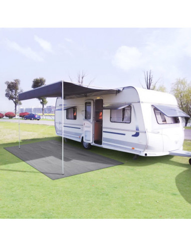 Tappeto da Tenda 250x600 cm Grigio Chiaro