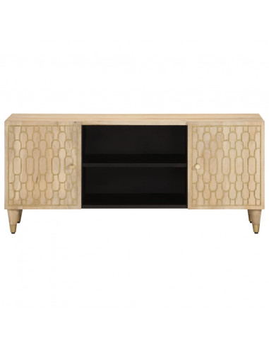 Mobile Porta TV 105x33x46cm in Legno Massello di Mango