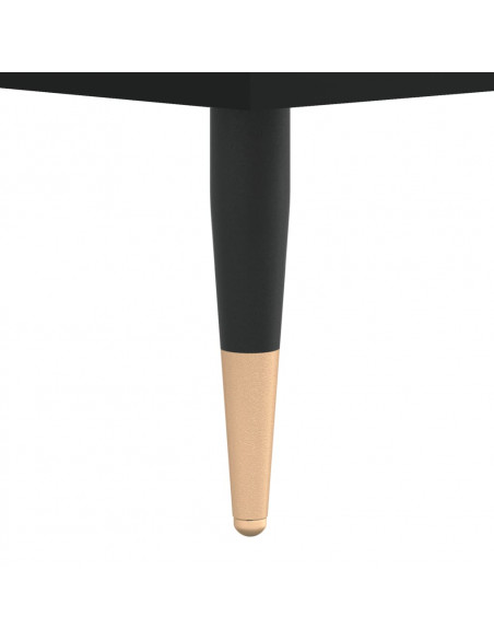 Set di Mobili da Bagno 3 pz Nero in Legno Multistrato