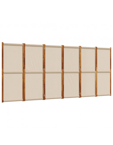 Divisorio a 6 Pannelli Tortora 420x180 cm