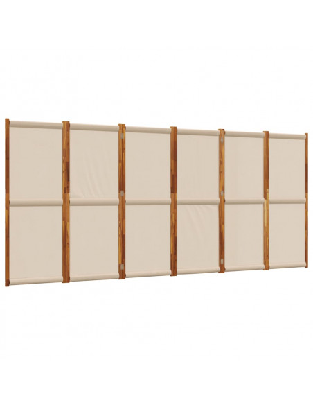 Divisorio a 6 Pannelli Tortora 420x180 cm