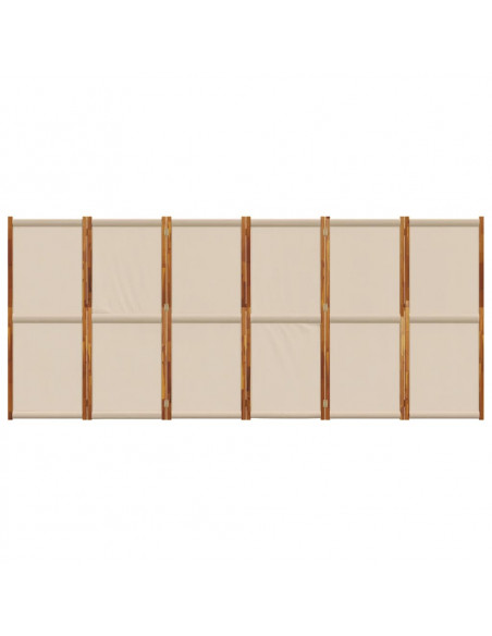 Divisorio a 6 Pannelli Tortora 420x180 cm