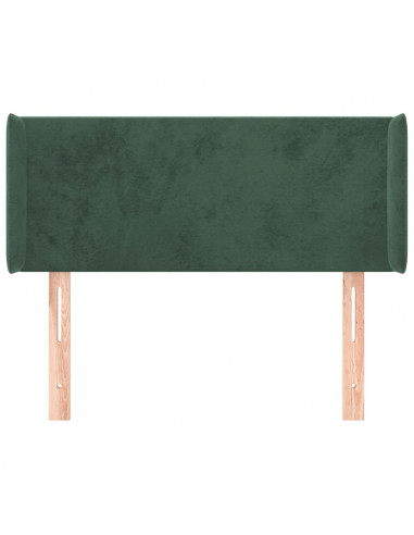 Testiera ad Orecchio Verde Scuro 93x16x78/88 cm in Velluto
