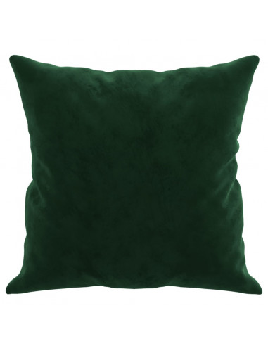 Cuscini Decorativi 2 pz Verde Scuro 40x40 cm in Velluto