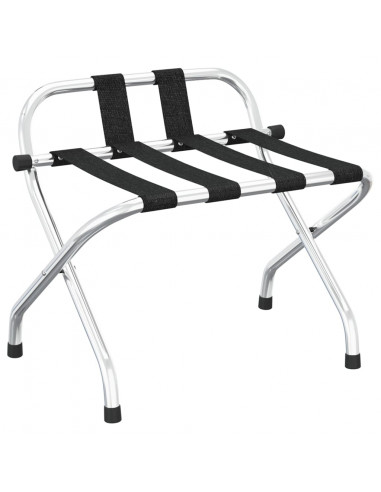 Portapacchi con Schienale Argento 56x39x52 cm