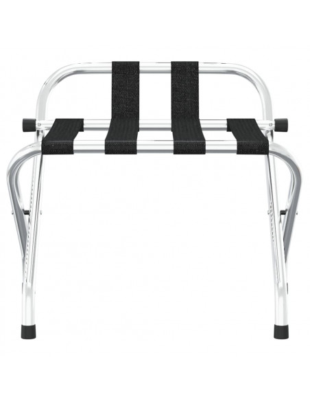 Portapacchi con Schienale Argento 56x39x52 cm