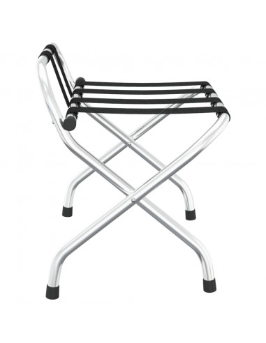 Portapacchi con Schienale Argento 56x39x52 cm