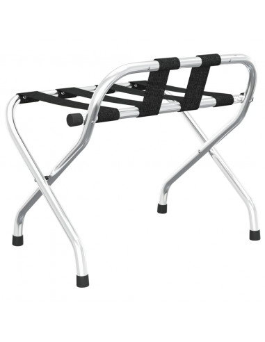 Portapacchi con Schienale Argento 56x39x52 cm