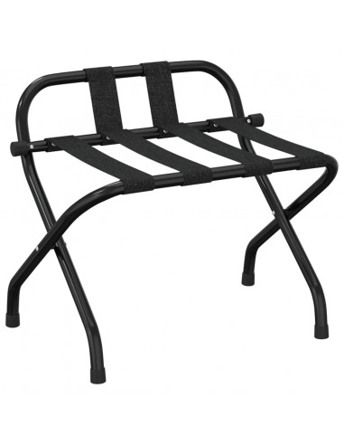 Portapacchi con Schienale Nero 56x39x52 cm