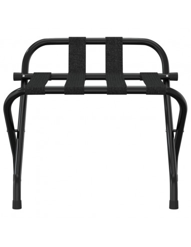 Portapacchi con Schienale Nero 56x39x52 cm