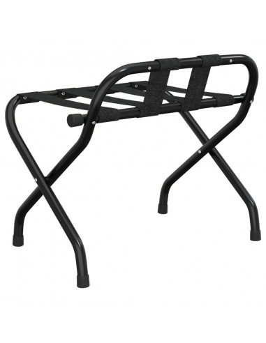 Portapacchi con Schienale Nero 56x39x52 cm