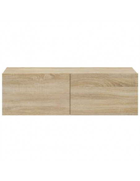 Set di Mobili Porta TV 3 pz Rovere Sonoma in Legno Multistrato
