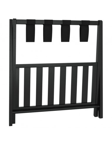 Portabagagli Nero 68x38x58 cm in Bambù