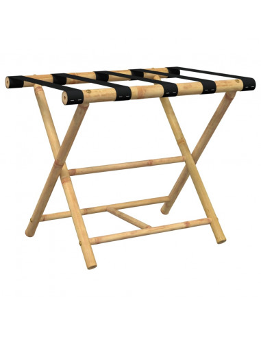 Portabagagli Pieghevole 62x42x50,5 cm in Bambù