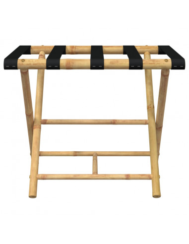 Portabagagli Pieghevole 62x42x50,5 cm in Bambù