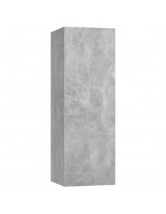 Set di Mobili Porta TV 4 pz Grigio Cemento in Legno Multistrato 2