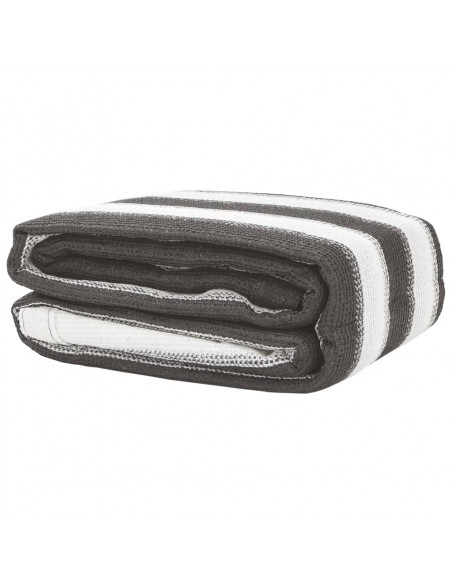 Tappeto da Tenda 300x600 cm Antracite e Bianco