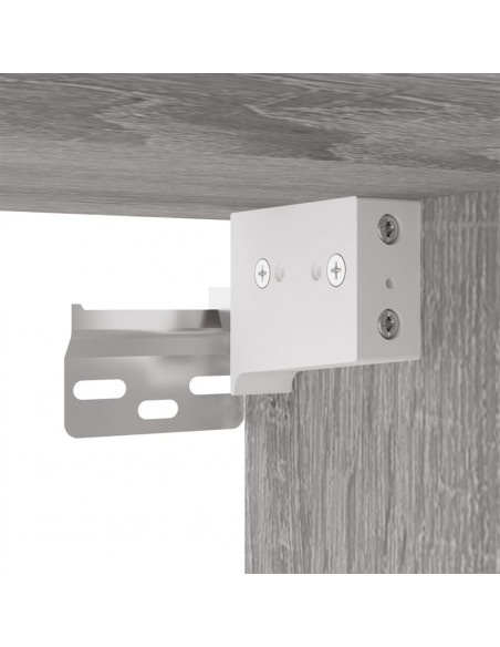 Set di Mobili Porta TV 4 pz Grigio Sonoma in Legno Multistrato