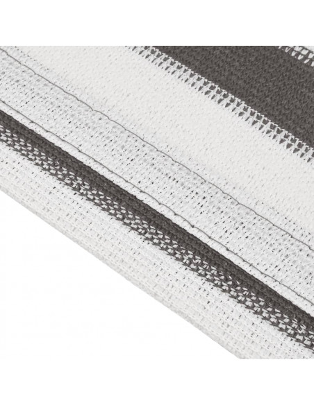 Tappeto da Tenda 300x600 cm Antracite e Bianco