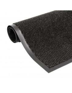 Tappeto Antipolvere Trapuntato Rettangolare 40x60cm Nero