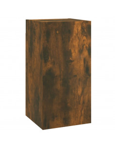 Set di Mobili Porta TV 4 pz Rovere Fumo in Legno Multistrato