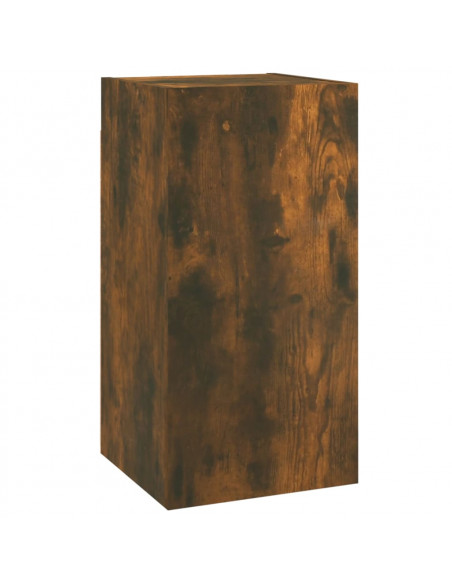 Set di Mobili Porta TV 4 pz Rovere Fumo in Legno Multistrato