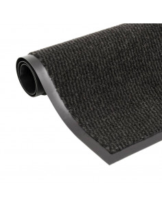 Tappeto Antipolvere Trapuntato Rettangolare 60x90cm Nero