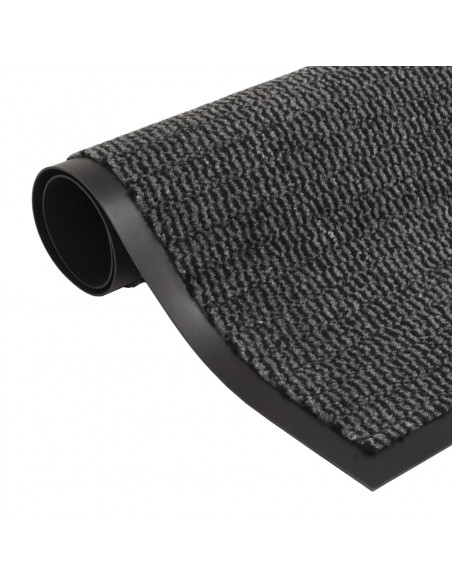 Tappeto Antipolvere Trapuntato Rettangolare 80x120cm Antracite