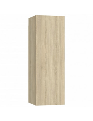 Set di Mobili Porta TV 4 pz Rovere Sonoma in Legno Multistrato