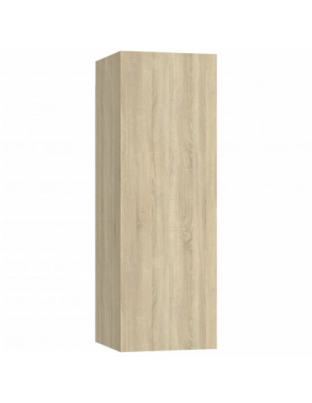 Set di Mobili Porta TV 4 pz Rovere Sonoma in Legno Multistrato