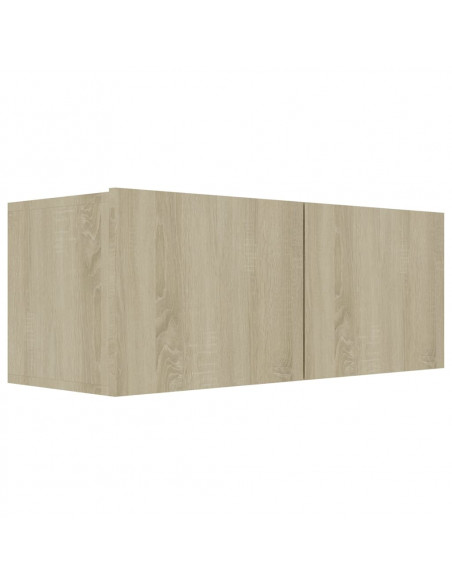 Set di Mobili Porta TV 4 pz Rovere Sonoma in Legno Multistrato