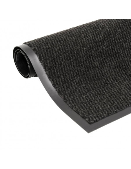 Tappeto Antipolvere Trapuntato Rettangolare 80x120cm Nero
