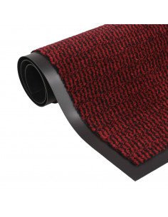 Tappeto Antipolvere Trapuntato Rettangolare 80x120cm Rosso