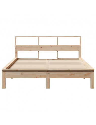 Letto senza Materasso 140x200 cm in Legno Massello di Pino