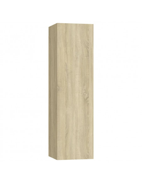 Set di Mobili Porta TV 4 pz Rovere Sonoma in Legno Multistrato