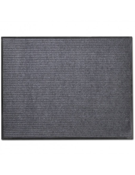 Zerbini in PVC 2 pz Grigio 90x60 cm