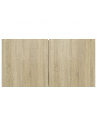 Set di Mobili Porta TV 4 pz Rovere Sonoma in Legno Multistrato